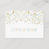 Carte D'accompagnement Twinkle Little Star Baby shower Déchets Raffle (Dos)