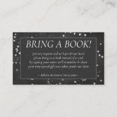 Carte D'accompagnement Twinkle Little Star | Gris monochrome Apportez un (Dos)