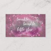 Carte D'accompagnement Twinkle Little Star | Mauve rose Grey Apportez un (Devant)