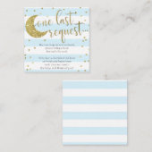 Carte D'accompagnement Twinkle Twinkle Little Star Blue Book Insert Card (Devant / Derrière)