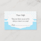 Carte D'accompagnement Twinkle, Twinkle Little Star - Blue Diaper Raffle (Dos)