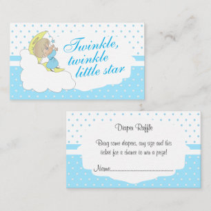 Carte D'accompagnement Twinkle, Twinkle Little Star - Blue Diaper Raffle