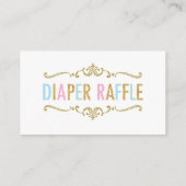 Carte D'accompagnement Twins Boy Girl Nounours Déchets Raffle Ticket (Dos)