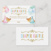 Carte D'accompagnement Twins Boy Girl Nounours Déchets Raffle Ticket (Devant / Derrière)