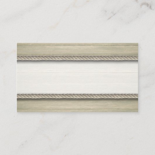 Carte D'accompagnement Tying The Knot Rustic Beach Wedding Website Insert (Dos)