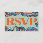 Carte D'accompagnement Typographie audacieuse unique Boho Super Retro Wav (Devant)