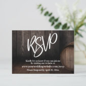 Carte D'accompagnement Typographie de l'écriture décontractée Baril en bo (Debout devant)