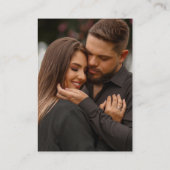 Carte D'accompagnement Typographie de script rétro & Détails du Mariage C (Dos)