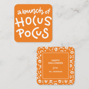 Carte D'accompagnement Typographie moderne Cute Hocus Pocus Halloween