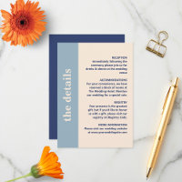 Typographie moderne en gras Détails du Mariage