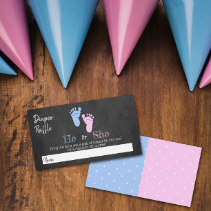 Carte D'accompagnement Typographie moderne Sexe Revevela Party! Baby show