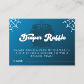 Carte D'accompagnement Typographie super Halloween Garçon Blue Diaper Raf (Devant)