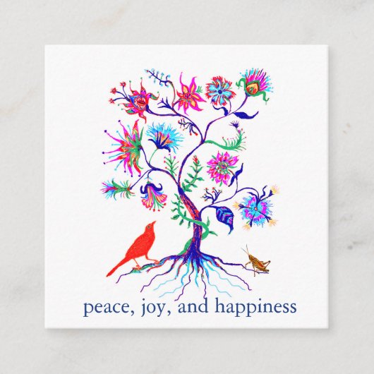 Carte D'accompagnement Un arbre de vie (Devant)