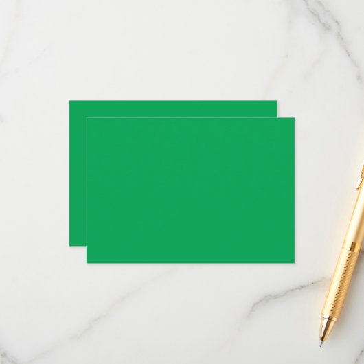 Carte D'accompagnement un arrière - plan vert avec un (Devant/Arrière en situation)