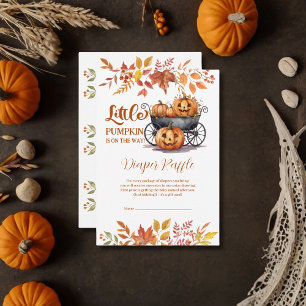 Carte D'accompagnement Un Baby shower Automne D'Halloween Un Peu Citrouil