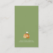 Carte D'accompagnement Un Baby shower D'Automne Un Peu Citrouille Neutre (Dos)
