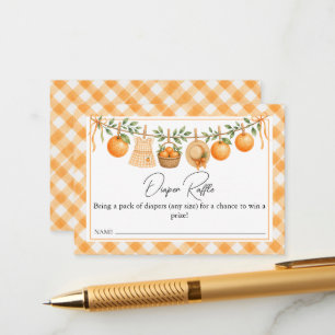 Carte D'accompagnement Un Baby Shower Diaper Raffle Un Petit Bébé Mignon