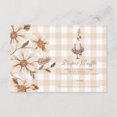 Carte D'accompagnement Un Baby shower d'oie sotte, un feuillet (Devant)