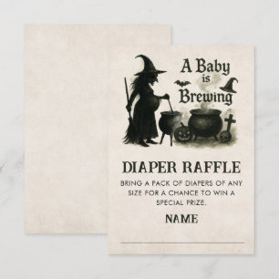 Carte D'accompagnement Un Bébé brasse du Baby shower de raffle de couches