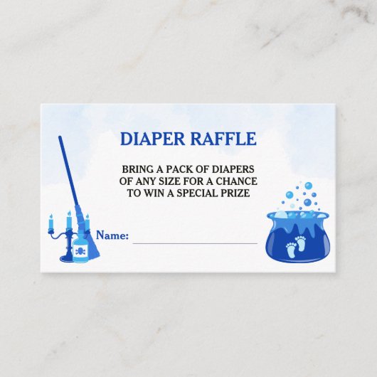Carte D'accompagnement Un Bébé brasse du Baby shower de sorcière Raffle (Devant)