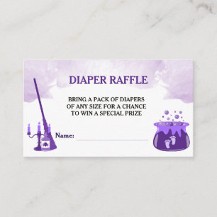 Carte D'accompagnement Un Bébé brasse du Baby shower de sorcière Raffle