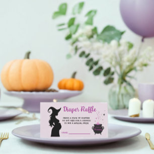 Carte D'accompagnement Un Bébé brasse du Baby shower de sorcière Raffle