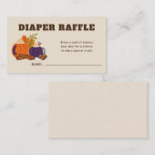 Carte D'accompagnement Un bébé brasse du Baby shower Déchet Raffle (Devant / Derrière)