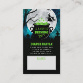 Carte D'accompagnement Un bébé brasse une couche de Baby shower d'Hallowe (Devant)