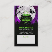 Carte D'accompagnement Un bébé brasse une couche de Baby shower d'Hallowe (Devant)