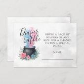 Carte D'accompagnement Un Bébé Brûle Le Raffle De Brouillon Halloween (Devant / Derrière)