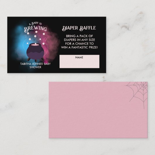 Carte D'accompagnement Un bébé est en train de brasser Éffrayant Genre Re (Devant / Derrière)