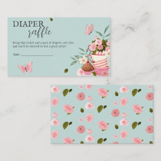 Carte D'accompagnement Un bébé est en train de brasser le Baby shower de (Devant / Derrière)