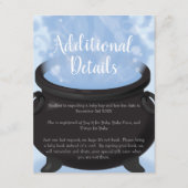 Carte D'accompagnement Un bébé est en train de brasser sorcier Baby showe (Devant)