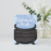 Carte D'accompagnement Un bébé est en train de brasser sorcier Baby showe (Debout devant)