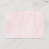 Carte D'accompagnement Un Bébé Rose Brasse Du Café Déchet Raffle (Dos)