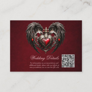 Carte D'accompagnement Un coeur gothique étonnant