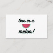 Carte D'accompagnement Un dans un melon (Devant)
