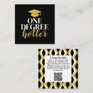Carte D'accompagnement Un diplôme Hotter - Diplôme Cadeau QR Code