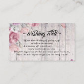 Carte D'accompagnement Un goût floral rustique pour le Mariage (Devant)