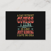 Carte D'accompagnement Un Jour Sans Échecs, C'Est Comme Enculer (Devant)