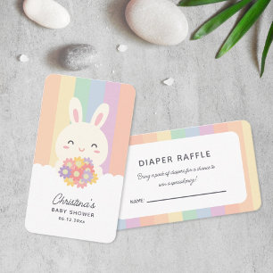 Carte D'accompagnement Un lapin est sur le chemin Baby shower Déchets Raf