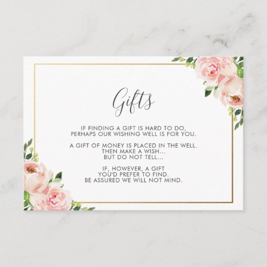 Carte D'accompagnement Un Mariage floral brillant qui veut bien (Devant)