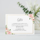 Carte D'accompagnement Un Mariage floral brillant qui veut bien (Debout devant)