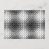 Carte D'accompagnement Un Mariage noir blanc moderne veut bien poème (Dos)