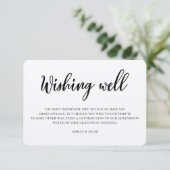 Carte D'accompagnement Un mariage rustique qui souhaite bien. Insertion k (Debout devant)