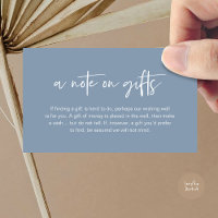 Un mot sur les cadeaux, Espèces pour le Fonds de V