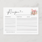 CARTE D'ACCOMPAGNEMENT UN NOUVEAU CHAPITRE COMMENCE LA RECETTE DE FÊTE DE (Devant)