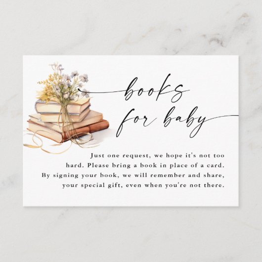 Carte D'accompagnement Un Nouveau Chapitre Commence Les Livres Baby showe (Devant)