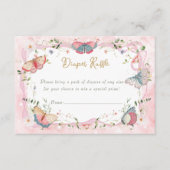 Carte D'accompagnement Un Papillon Bébé Est En Chemin Déchets Raffle (Devant)