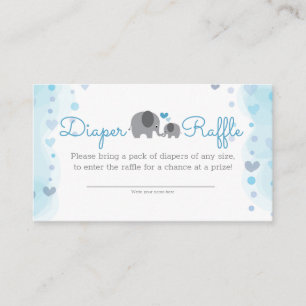 Carte D'accompagnement Un Petit Arachide Elephant Garçon Douche Déchets R